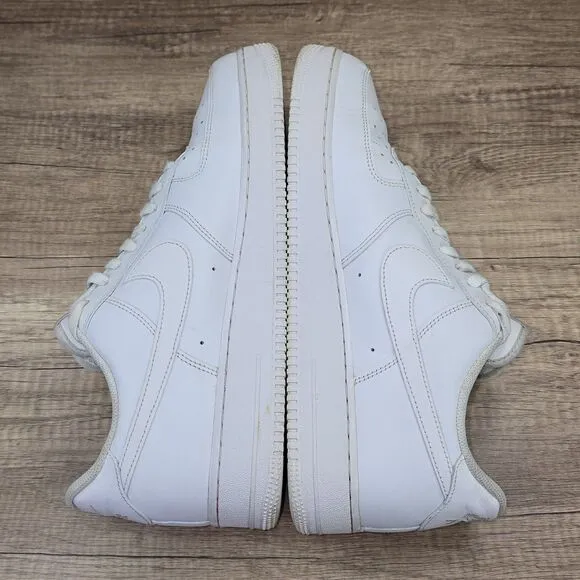Nike Air Force 1 '07 Low Men’s Size 14 Triple White Sneakers (CW2288-111)