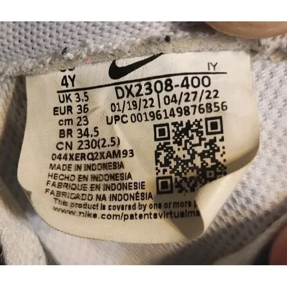 Nike Air Force 1 Blue Anniversary Patched Up Los Angeles Kids 4Y  Womens 5.5