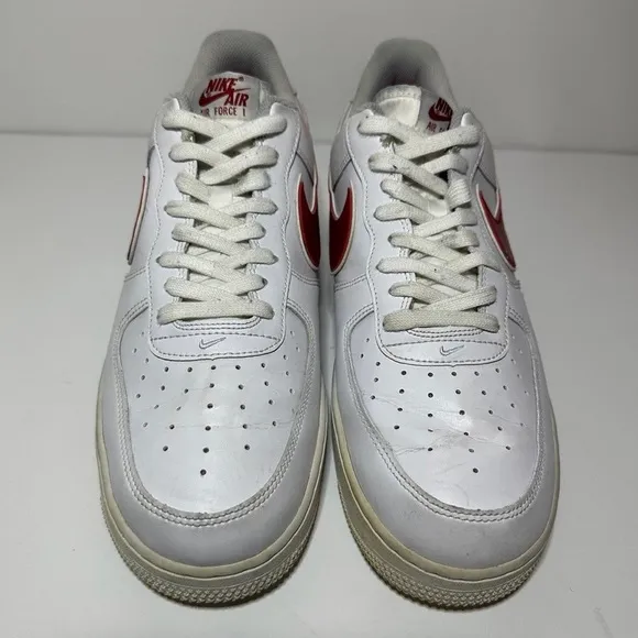 Nike Air Force 1 Low '07 3 Gym Red White Shoes Mens Size 12 ( AO2423-102)