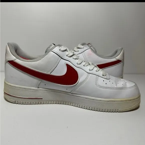 Nike Air Force 1 Low '07 3 Gym Red White Shoes Mens Size 12 ( AO2423-102)