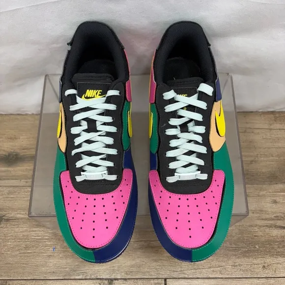 Nike Air Force 1/1 Multi Customizable Sneakers w/ Hook/Loop Patch Sheet Mens 8.5
