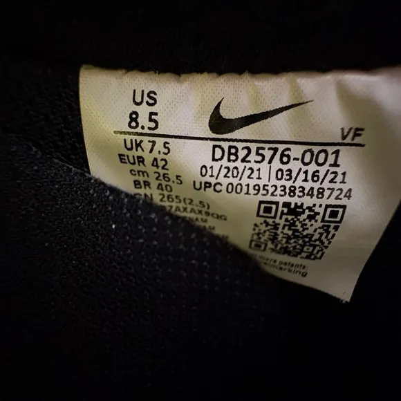 Nike Air Force 1/1 Multi Customizable Sneakers w/ Hook/Loop Patch Sheet Mens 8.5