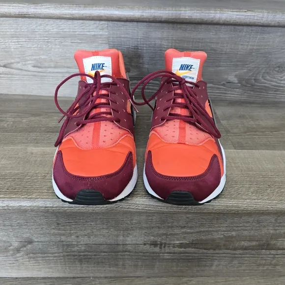 Nike Air Huarache 318429 054 Men's running shoes &quot;Red Coral&quot; Gunsmoke/Team