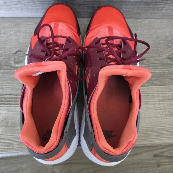 Nike Air Huarache 318429 054 Men's running shoes &quot;Red Coral&quot; Gunsmoke/Team