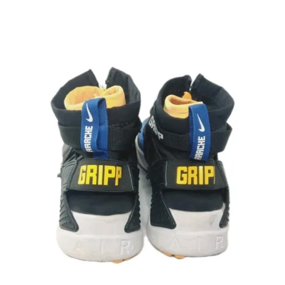 Nike Air Huarache Gripp Black indigo Shoes Men's Size 9.5 Sneakers A01730-006F