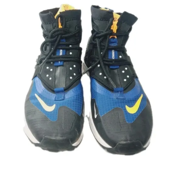 Nike Air Huarache Gripp Black indigo Shoes Men's Size 9.5 Sneakers A01730-006F