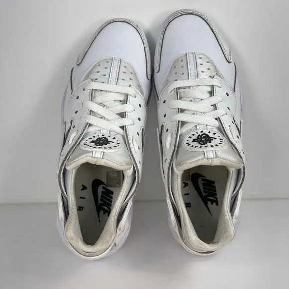 Nike Air Huarache Men's Size 8 Premium Snakeskin Triple White 704830-100