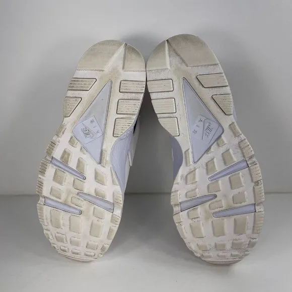 Nike Air Huarache Men's Size 8 Premium Snakeskin Triple White 704830-100