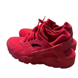 Nike Air Huarache Red Running Shoes, 6.5Youth