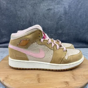 Nike Air Jordan 1 Hare Shoes Girls Size 6Y Wheat Lola Bunny Basketball Sneakers