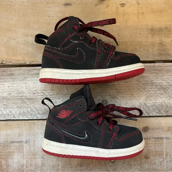 Nike Air Jordan 1 Mid Come Fly with Me Shoes Sneakers Size 5C