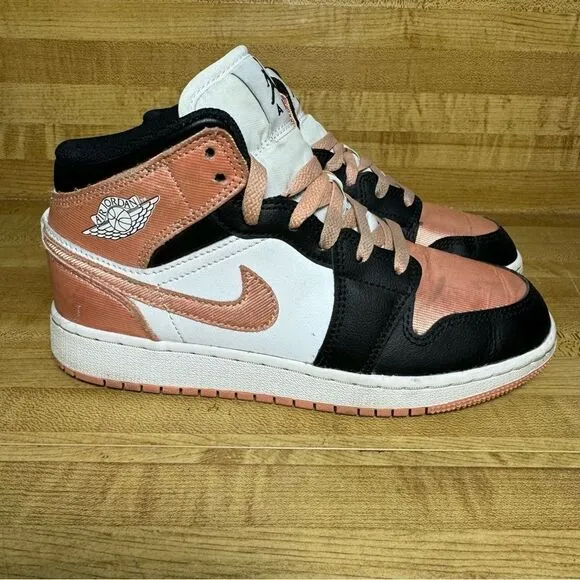 Nike Air Jordan 1 Mid Light Madder Root GS Shoes DM9077-108 Youth 4Y Women's 5.5