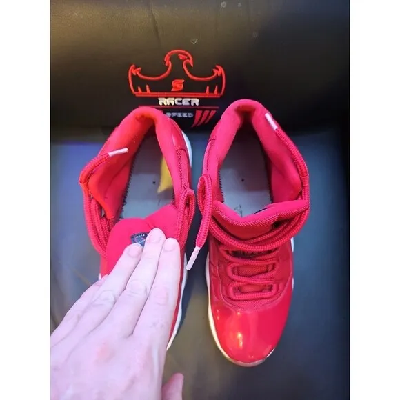Nike Air Jordan 11 Retro High Win Like '96 Red Men's Shoes Size 11 No Insoles