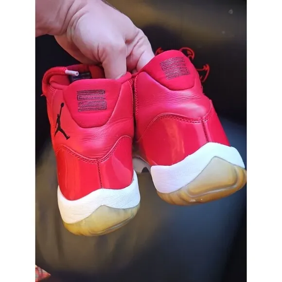 Nike Air Jordan 11 Retro High Win Like '96 Red Men's Shoes Size 11 No Insoles