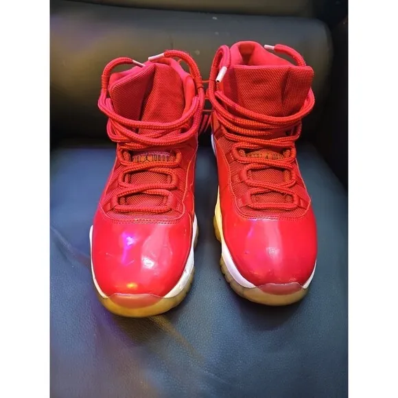 Nike Air Jordan 11 Retro High Win Like '96 Red Men's Shoes Size 11 No Insoles