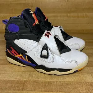Nike Air Jordan 8 Three Peat Size 8 305381-142 OG VIII Aqua Playoff Shoes Sneaks