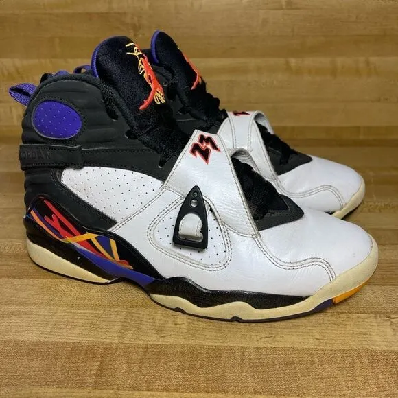 Nike Air Jordan 8 Three Peat Size 8 305381-142 OG VIII Aqua Playoff Shoes Sneaks