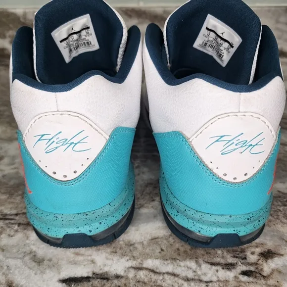 NIKE AIR JORDAN FLIGHT - ORIGIN 2 - AQUA WHITE TEAL 705155-127 - Size 12