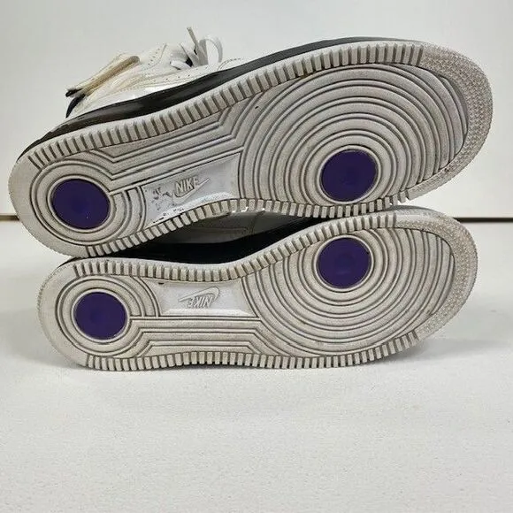 Nike Air Jordan Force Fusion White Purple Patent Leather Basketball Shoes‎ 10.5
