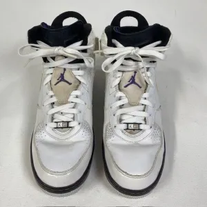 Nike Air Jordan Force Fusion White Purple Patent Leather Basketball Shoes‎ 10.5