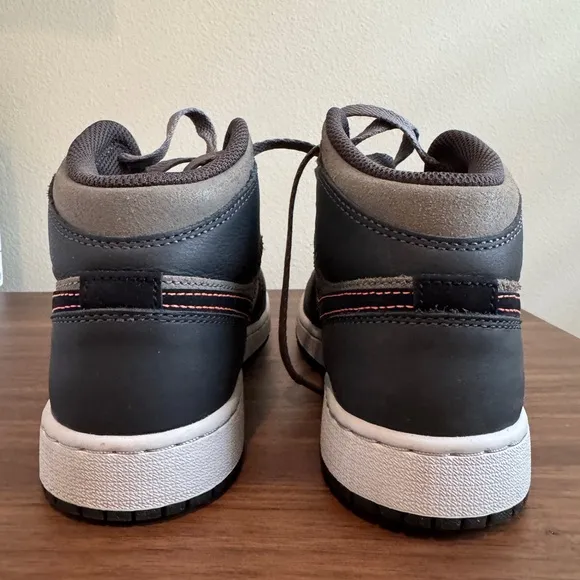 Nike Air Jordan Mid Sneakers in Gray and Black - YOUTH