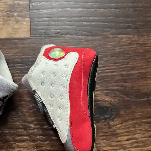 Nike air jordan retro 13 XIII 552664-126 grey toe sneakers crib booties shoes 3C