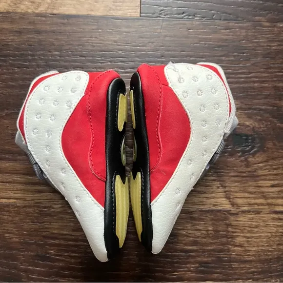 Nike air jordan retro 13 XIII 552664-126 grey toe sneakers crib booties shoes 3C