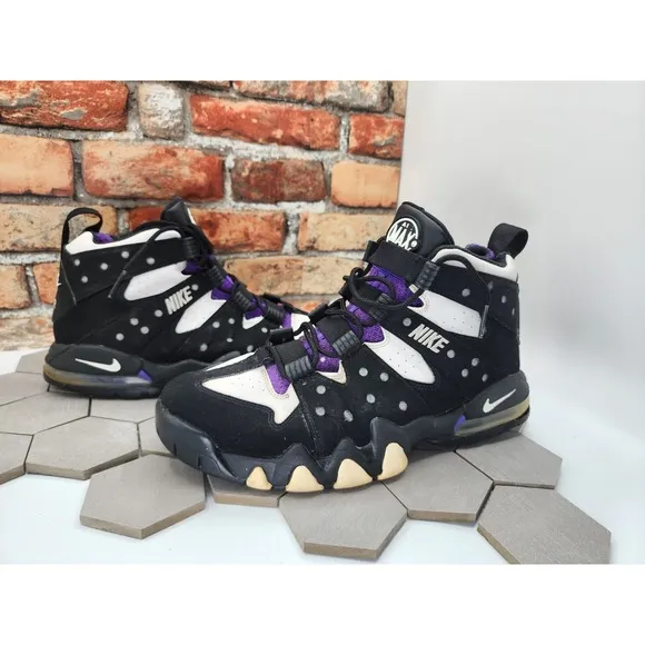 Nike Air Max 2 CB Black Purple Charles Barkley Sneakers CZ7871-001 Men Size 11.5