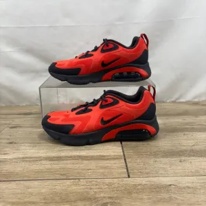 Nike Air Max 200 Running Mens Size 6.5/Womens 8 Habanero Red Black AQ2568-600