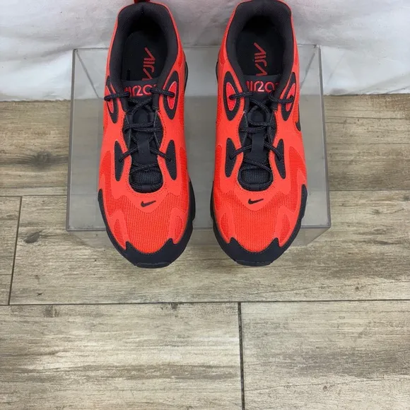 Nike Air Max 200 Running Mens Size 6.5/Womens 8 Habanero Red Black AQ2568-600