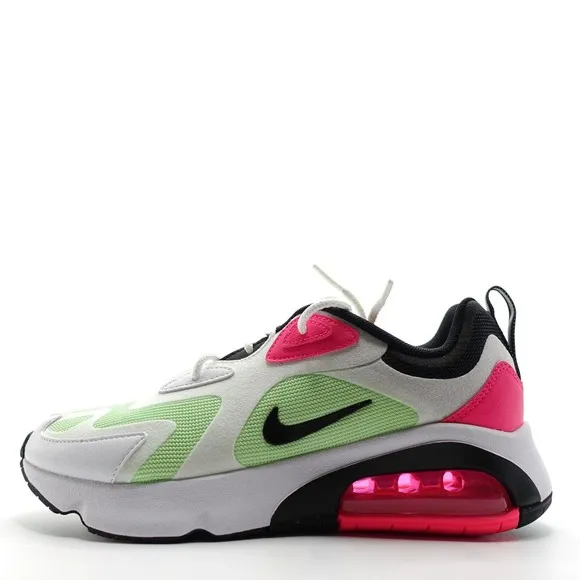 Nike Air Max 200 Women's Sneakers Shoes Size 7.5 White Hyper Pink CJ0629-100