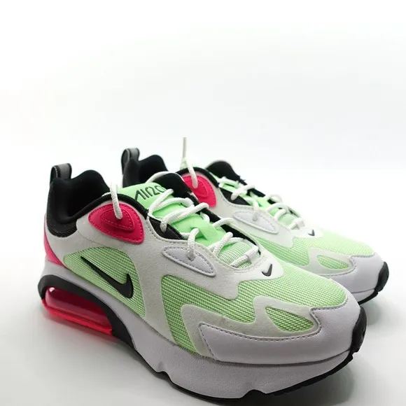 Nike Air Max 200 Women's Sneakers Shoes Size 7.5 White Hyper Pink CJ0629-100