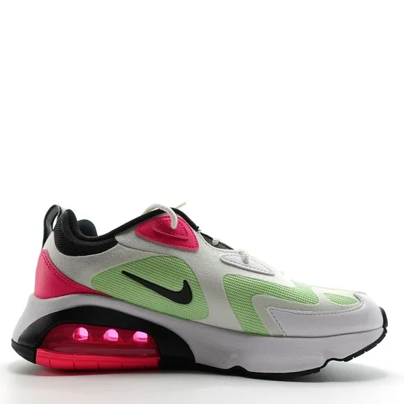 Nike Air Max 200 Women's Sneakers Shoes Size 7.5 White Hyper Pink CJ0629-100