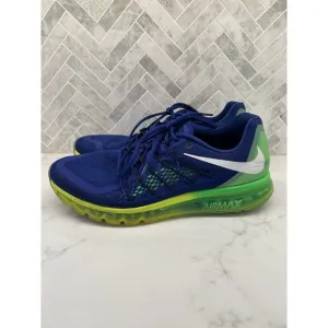 Nike Air Max 2015 Deep Royal Volt Shoes Sneakers 698902-407 Men's Size 15