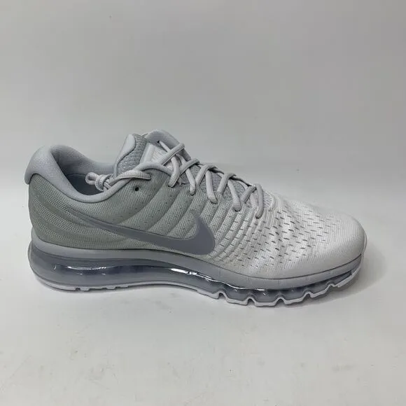 Nike Air Max 2017 Mens 8.5 Pure Platinum Wolf Gray Running Shoes Sneakers