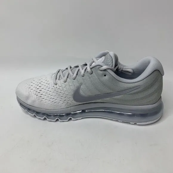 Nike Air Max 2017 Mens 8.5 Pure Platinum Wolf Gray Running Shoes Sneakers