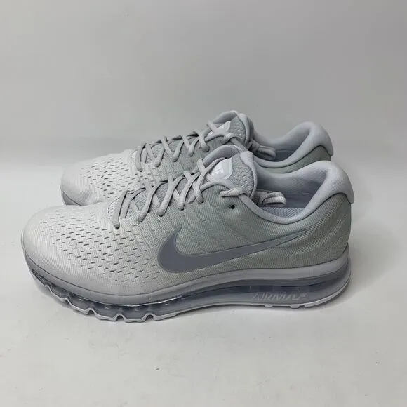 Nike Air Max 2017 Mens 8.5 Pure Platinum Wolf Gray Running Shoes Sneakers
