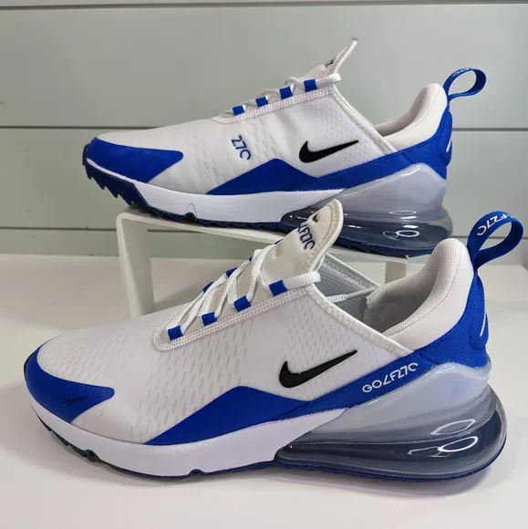 Nike Air Max 270 Golf White Racer Blue CK6483-106 Sneakers Shoes size Men's 11.5