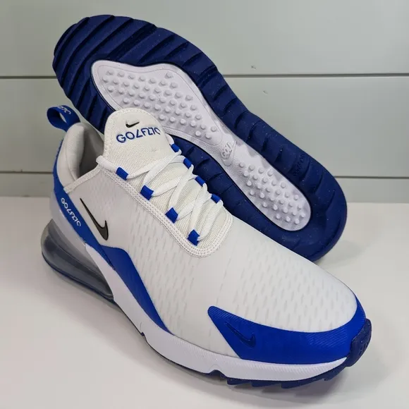 Nike Air Max 270 Golf White Racer Blue CK6483-106 Sneakers Shoes size Men's 11.5