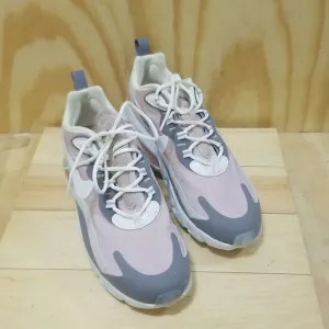 Nike Air Max 270 React Women's Running Shoes Size 10 Plum Chalk White Stone