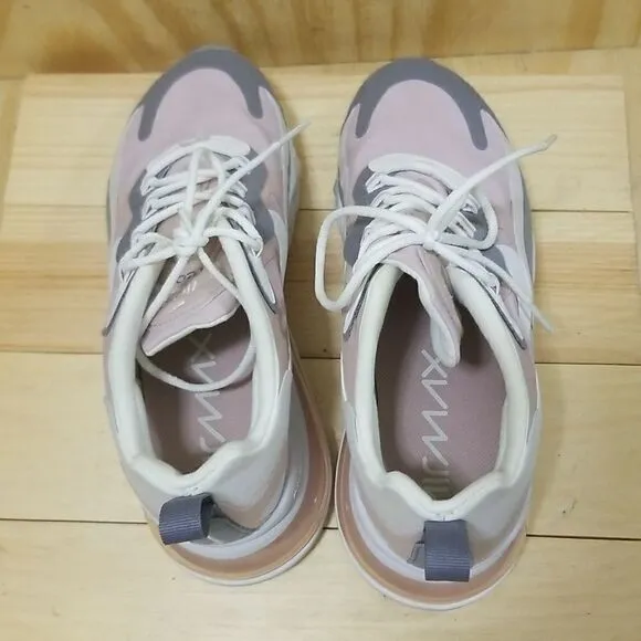 Nike Air Max 270 React Women's Running Shoes Size 10 Plum Chalk White Stone