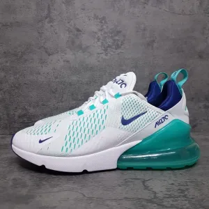 NIKE Air Max 270 Running Shoes Mens Size 12 White Hyper Jade Teal CI2451-100