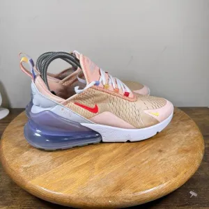 Nike Air Max 270 Washed Coral White Running Shoes CW5589-600 Womens‎ Size 7