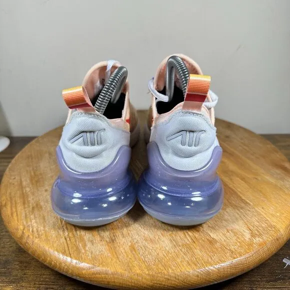 Nike Air Max 270 Washed Coral White Running Shoes CW5589-600 Womens‎ Size 7