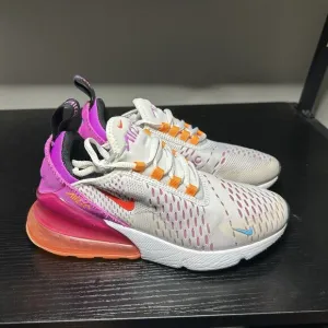 Nike Air Max 270 Womens Size 5 Running Shoes White Bright Crimson FD0824-100