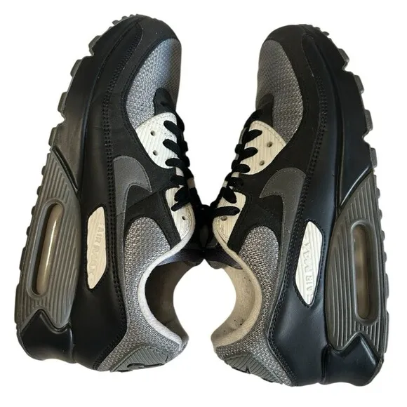 Nike Air Max 90 By You iD Mens Black White Grey CT3621 991 Shoes Sneaker Size 9