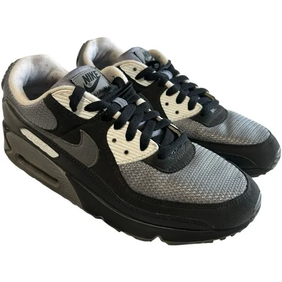 Nike Air Max 90 By You iD Mens Black White Grey CT3621 991 Shoes Sneaker Size 9