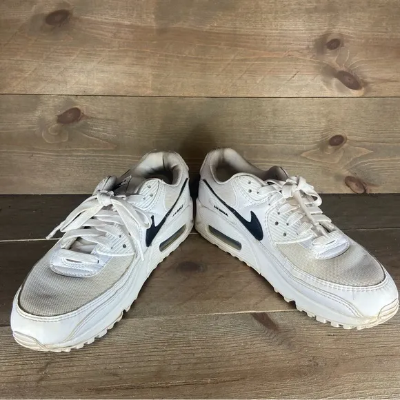 nike air max 90 womens size 7 shoes white athletic running sneakers