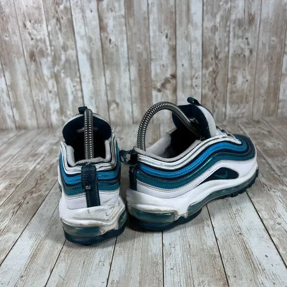 Nike Air Max‎ 97 Athletic Sneaker Blue White Gradient Wave Design 4.5Y Womens 6