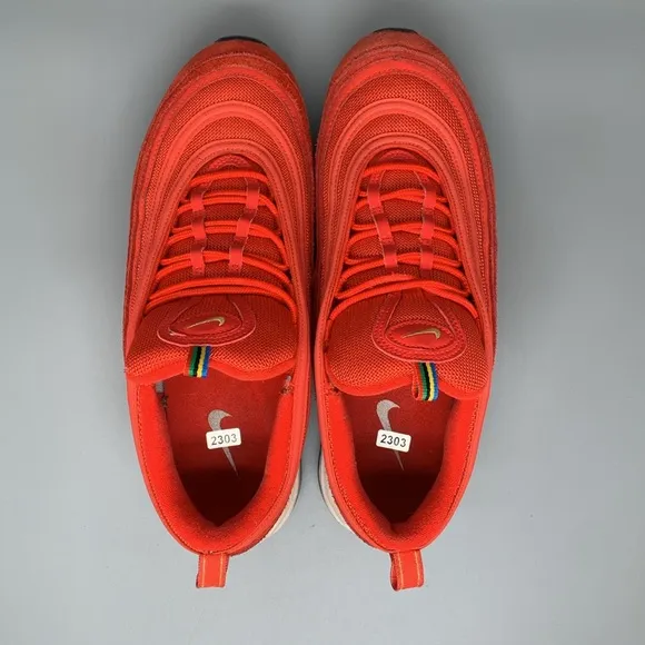 Nike Air Max 97 Olympic Rings Red Running Shoes CI3708-600 Men's Sz 11